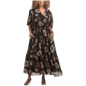 TAYLOR Plus Chiffon Dress
